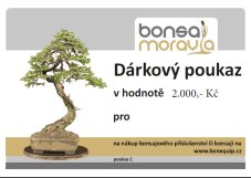 Dárkový poukaz - 2000 Kč