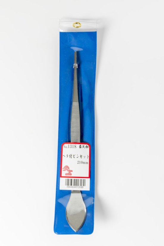 Pinzeta a špachtle zahnutá – 21 cm