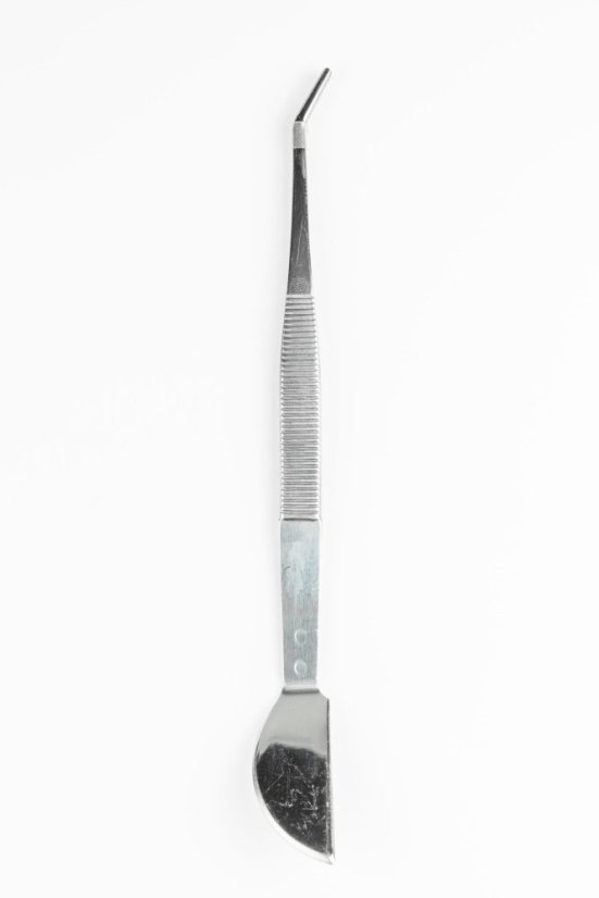 Pinzeta a špachtle zahnutá – 21 cm
