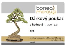 Dárkový poukaz - 1500 Kč